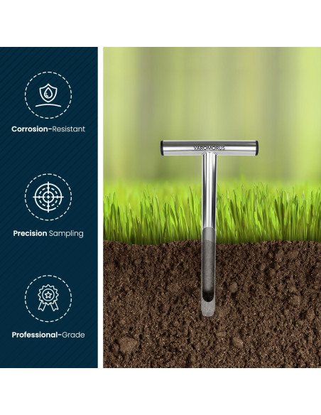 Muestreador de Suelo Varomorus Acero Inoxidable 30.48 cm