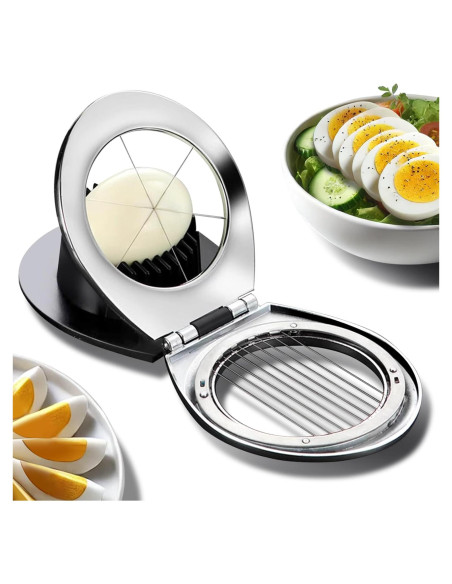 Cortador de Huevos y Frutas Arimagroup, Acero Inoxidable, 3 Estilos