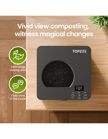 Contenedor de Compostaje Eléctrico Topzee 3L Sin Olores