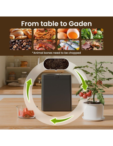 Contenedor de Compostaje Eléctrico Topzee 3L Sin Olores