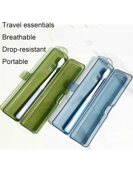 Estuche de Cepillo de Dientes de Viaje YS-002 Portátil 2 Pcs