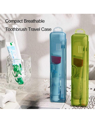 Estuche de Cepillo de Dientes de Viaje YS-002 Portátil 2 Pcs
