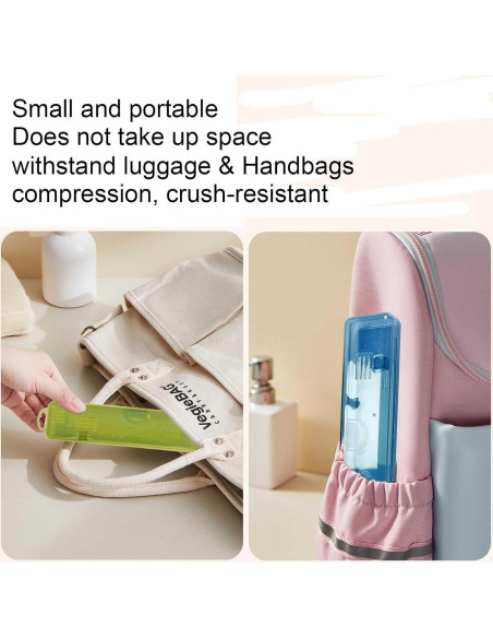 Estuche de Cepillo de Dientes de Viaje YS-002 Portátil 2 Pcs