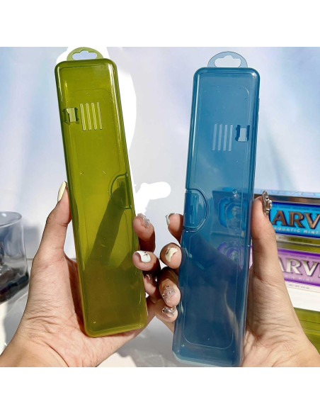 Estuche de Cepillo de Dientes de Viaje YS-002 Portátil 2 Pcs