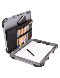 Tablero de Dibujo ArtBin 6838AG Portátil con Almacenamiento Gris