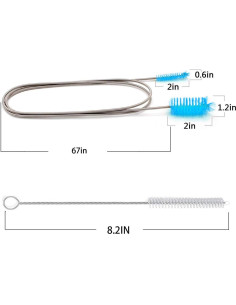 Cepillo de Drenaje Flexible Desin 169 cm con 2 Cepillos de 21 cm 2