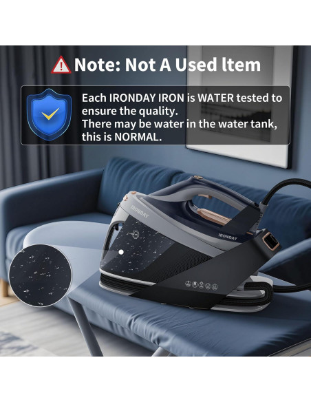 Estación de Vapor IRONDAY SL-8808X 1800W 1.5L Cerámica Azul