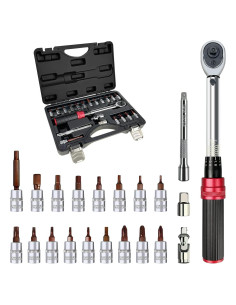 Juego de Llave de Torque 22PCS SETTECH 2-22Nm con Puntas