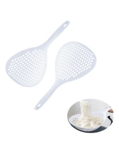 Paquete de 2 cucharas coladoras ranuradas NentMent 33 cm
