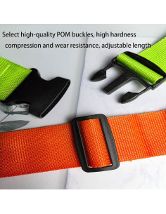 Juego de Correas de Equipaje Yagrla con Candado TSA y Etiquetas 2