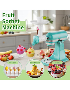 Accesorio para Hacer Helado Sin Lácteos Tmbeg para KitchenAid 2