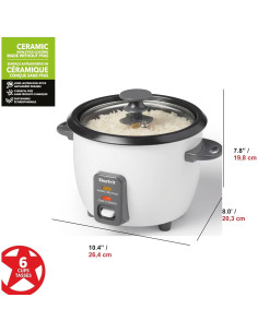 Olla Arrocera Eléctrica Starfrit 6 Tazas Cerámica 300W 2