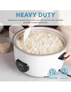 Cocedor de Arroz Comercial Aroma ARC-1430E 60 Copas 13.24L 2