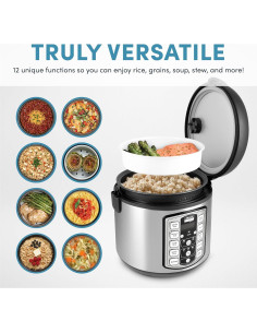 Olla Arrocera Digital AROMA ARC-5000SB 20 Tazas Acero Inoxidable 2