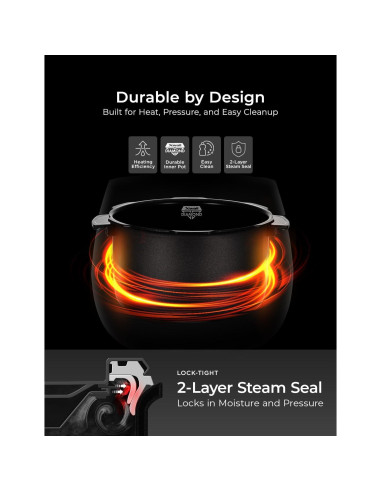 Olla Arrocera Eléctrica a Presión Cuckoo CRP-P1009SB 10 Tazas