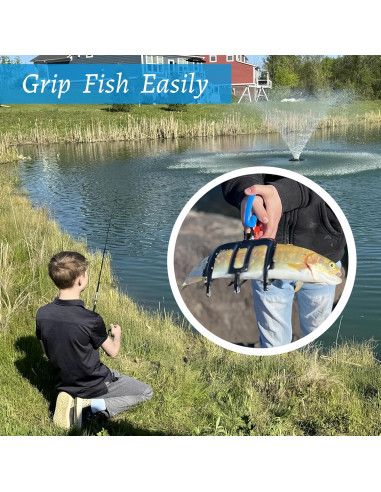 Agarrador de Pescado Limon Sandy 2 PCS 3 Garras Metal 21cm