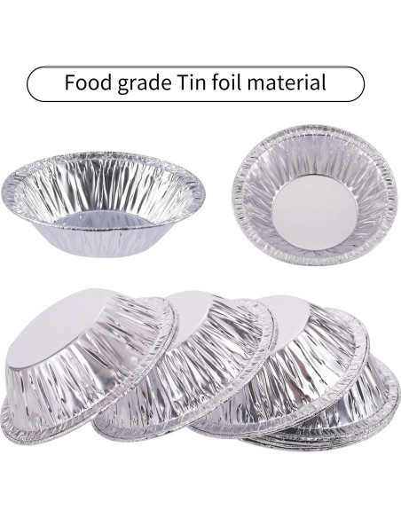 Moldes Desechables para Tartas de Huevo GUZE-US 300 Pcs 7.2cm Moldes Desechables para Tartas de Huevo GUZE-US 300 Pcs 7.2cm