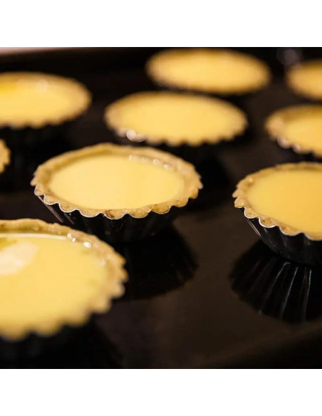 12 Moldes para Tartas de Acero Inoxidable Camland - Antiadherentes