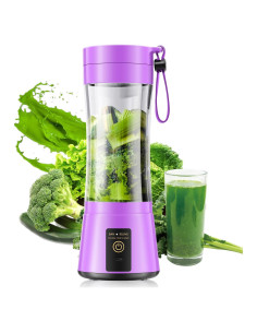 Licuadora Portátil Gardreg 380ml Inalámbrica con 6 Cuchillas