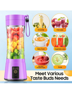 Licuadora Portátil Gardreg 380ml Inalámbrica con 6 Cuchillas 2