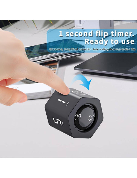 Temporizador Pomodoro Qumox F6 - Digital, Silencioso, 1-60 Min