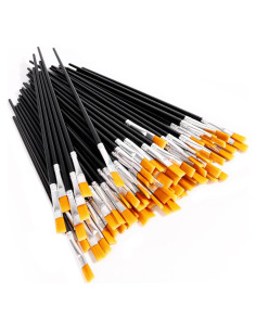 30 Pinceles para Pintura Acrílica DOMMARE - Nylon Negro