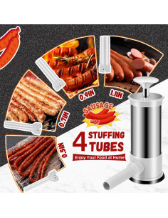 Embutidora de Salchichas Manual Kailida 1kg Acero Inoxidable 2