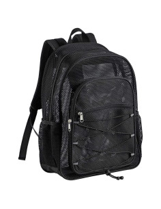 Mochila de Malla Resistente COVAX Negra 42x33x14 cm 20L