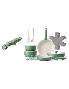 Juego de Ollas y Sartenes Cerámica Redchef 17 Piezas Antiadherente