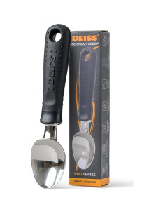 Cucharón de Helado Deiss Pro Acero Inoxidable + Cortador de Pizza Deiss Lux 2