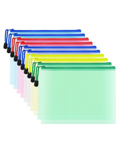 Bolsas de Archivo AUSTARK 10 Pcs A5 Multicolor Impermeables