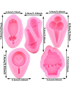 Molde de Silicona para Mini Helado Mujiang - Set de 5 Piezas 2