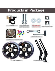 Ruedas de Entrenamiento DDJKCZ 20" para Bicicletas de 12 a 20" 2