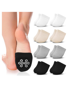 Medias Invisibles Antideslizantes Jinny's Shoppe Mujeres 8 pares