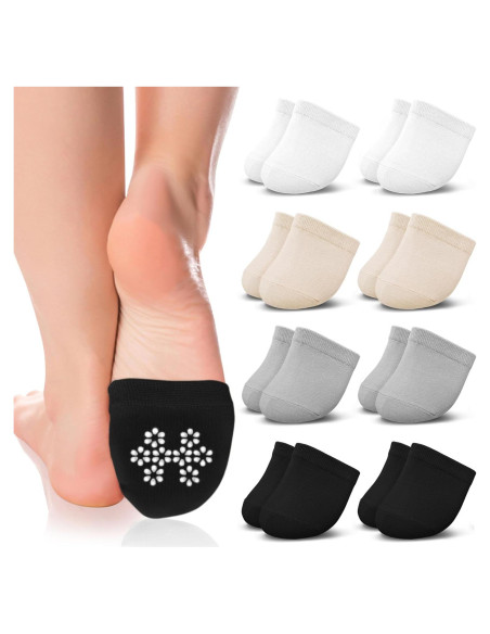 Medias Invisibles Antideslizantes Jinny's Shoppe Mujeres 8 pares