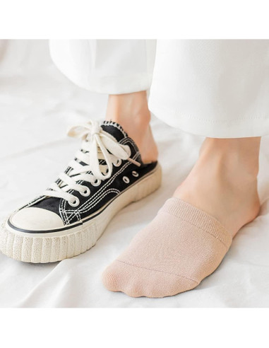 Medias Invisibles Antideslizantes Jinny's Shoppe Mujeres 8 pares