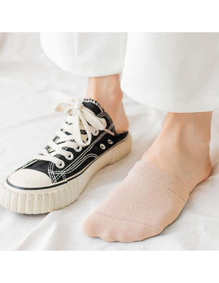 Medias Invisibles Antideslizantes Jinny's Shoppe Mujeres 8 pares