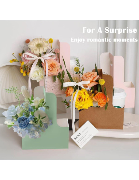 Portavasos de Cartón Rosa Lalvam para 2 Tazas - 8 Piezas