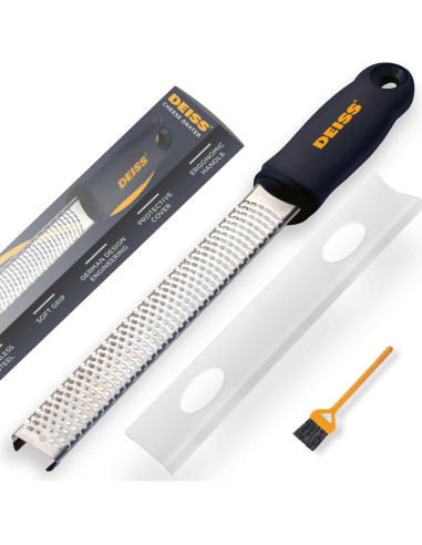 Rallador Grueso Deiss PRO de Acero Inoxidable Antideslizante