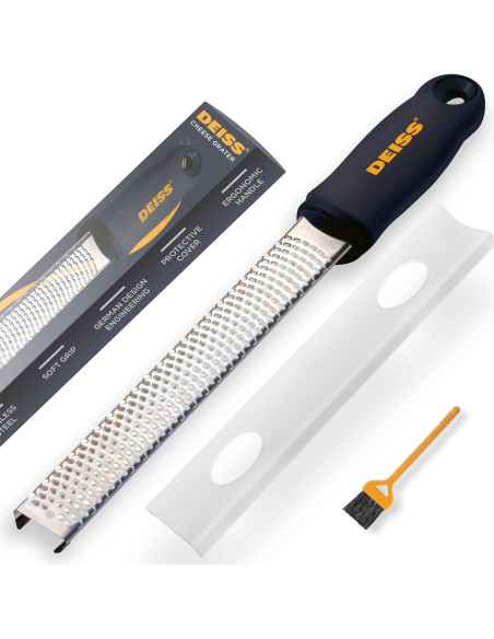 Rallador Grueso Deiss PRO de Acero Inoxidable Antideslizante