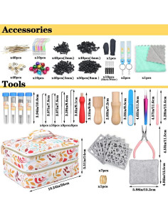 Kit de Agujas de Fieltro Veroave 385 Pcs con Bolsa de Almacenamiento 2
