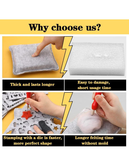 Kit de Agujas de Fieltro Veroave 385 Pcs con Bolsa de Almacenamiento