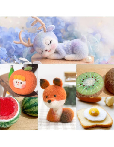 Kit de Agujas de Fieltro Veroave 385 Pcs con Bolsa de Almacenamiento