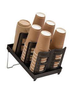 Soporte para Tazas de Papel Tirifer, Organizador 6 Compartimentos