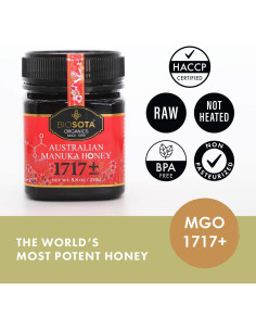 Miel de Manuka Orgánica Biosota MGO 1717+ 250g - Grado Médico 2