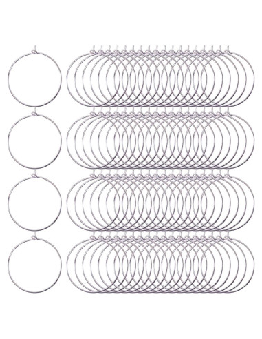 300 Anillos de Encanto para Copas de Vino Onwon DIY Plateados