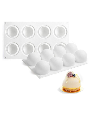 Molde de Silicona 3D AFINSEA para Pasteles y Postres - 8 Cavidades