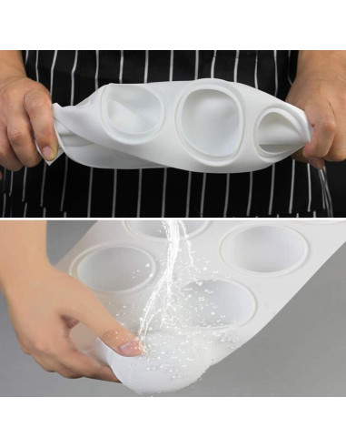 Molde de Silicona 3D AFINSEA para Pasteles y Postres - 8 Cavidades