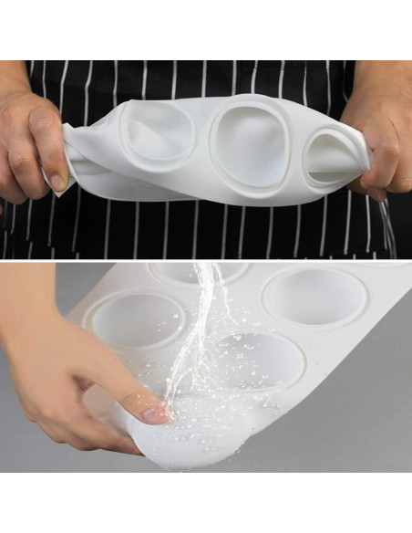 Molde de Silicona 3D AFINSEA para Pasteles y Postres - 8 Cavidades