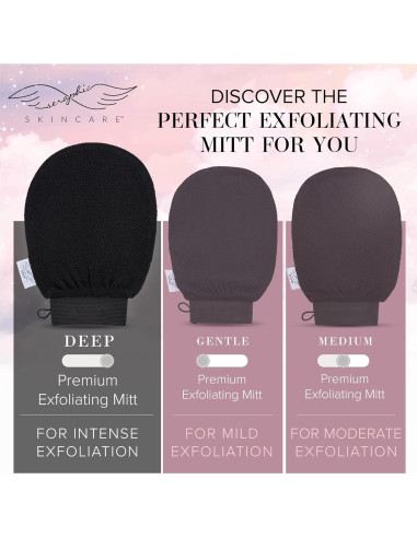 Guante Exfoliante Profundo Seraphic Skincare - Mitón de Fibra Viscosa para Piel Sensible